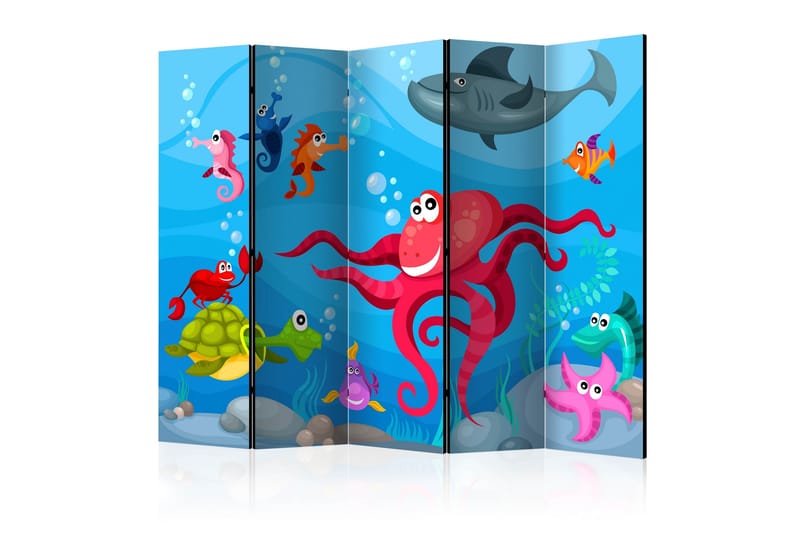 Romdeler - Octopus and Shark II 225x172 - Artgeist sp. z o. o. - Innredning - Romdelere - Bretteskjerm