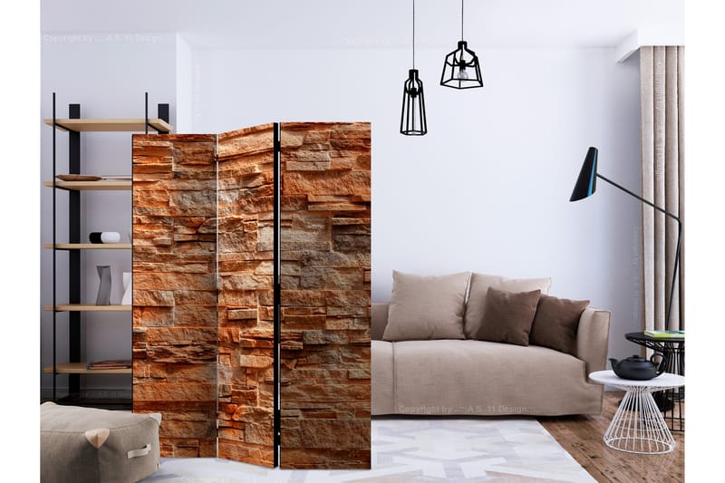 Romdeler - Orange Stone 135x172 - Artgeist sp. z o. o. - Innredning - Romdelere - Bretteskjerm