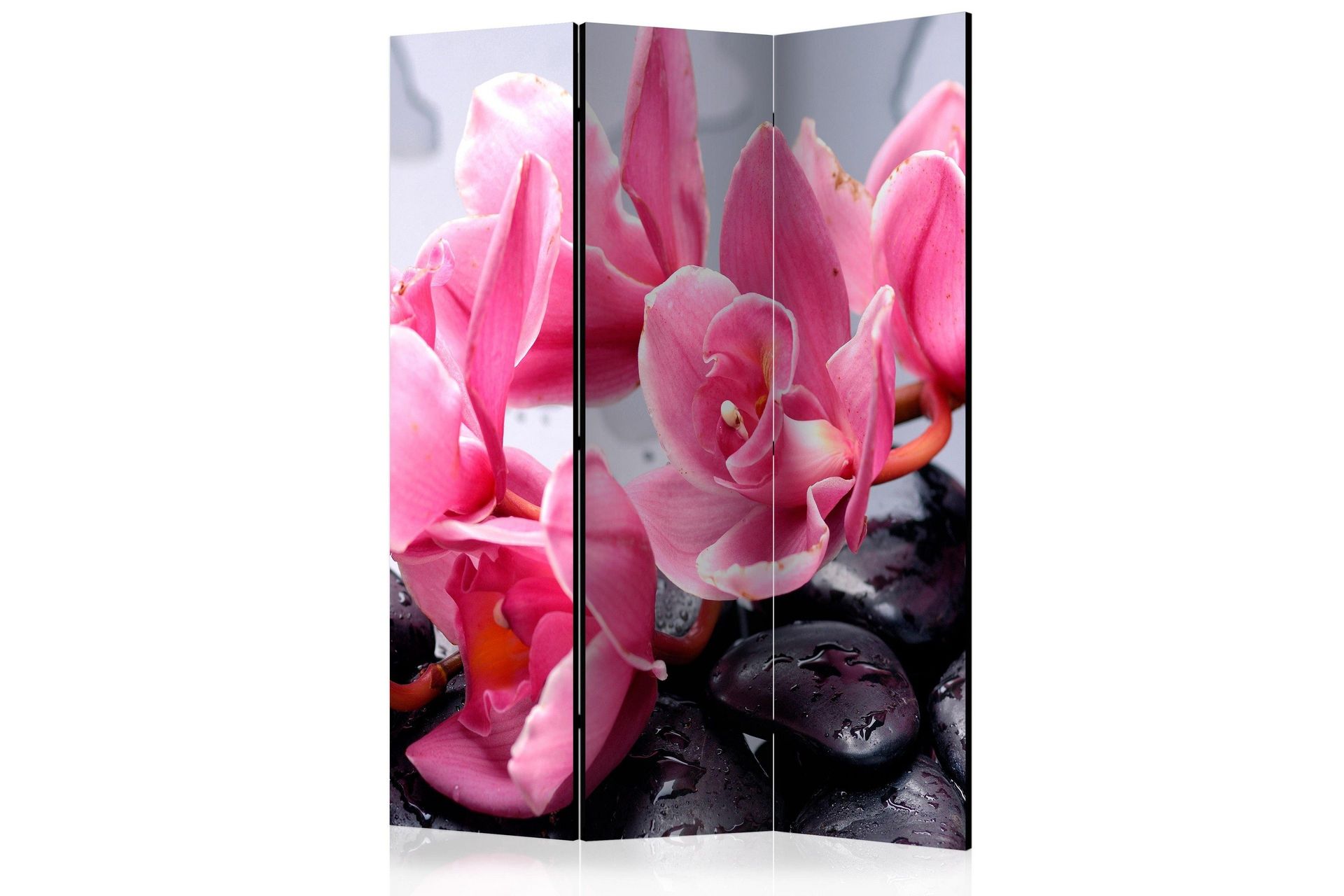 Romdeler - Orchid flowers with zen stone 135x172 - Artgeist sp. z o. o.