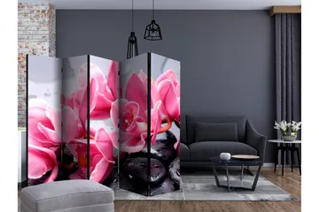 Romdeler - Orchid flowers with zen stones II 225x172 - Artgeist sp. z o. o. - Innredning - Romdelere - Bretteskjerm
