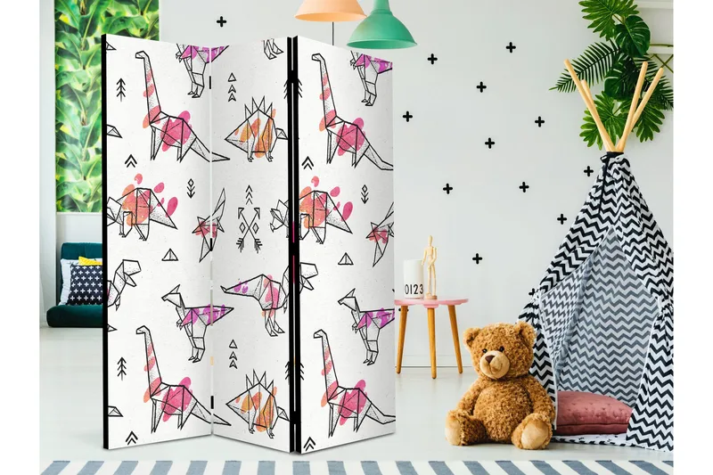 Romdeler Origami Dinosaurs 113x517 cm, Artgeist sp. z o. o.