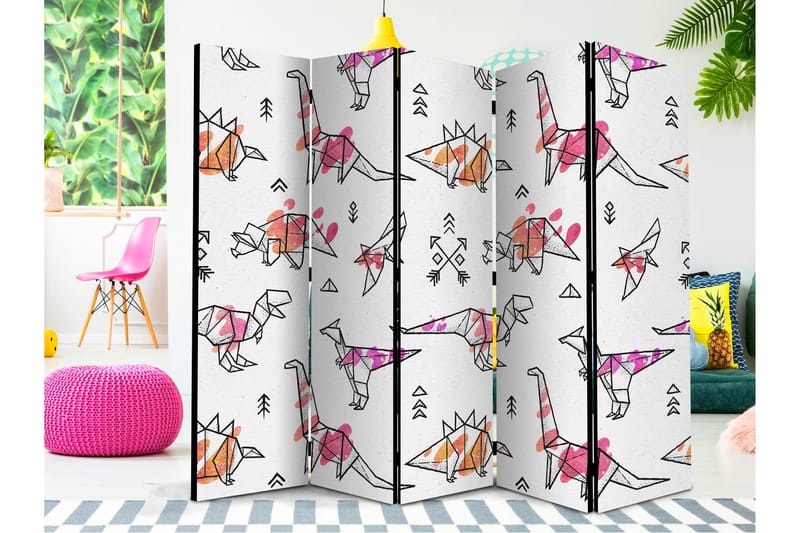 Romdeler Origami Dinosaurs II 222x517 cm, Artgeist sp. z o. o.