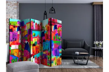 Romdeler Rainbow-Hued Town II - Artgeist sp. z o. o. - Innredning - Romdelere - Bretteskjerm