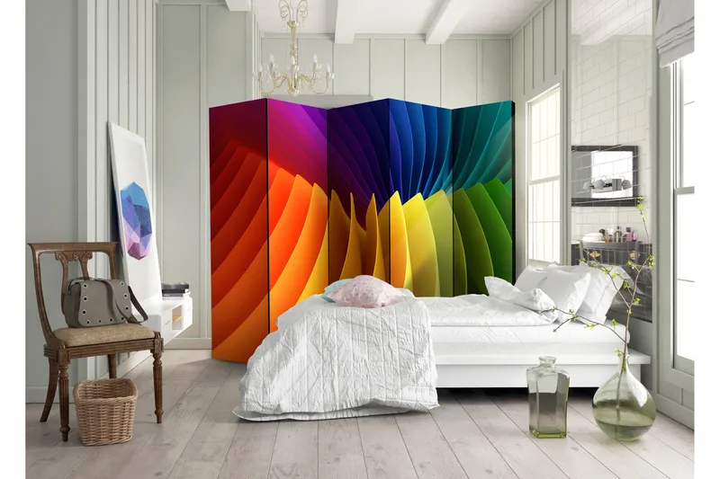 Romdeler Rainbow Wave 225x172 - Artgeist sp. z o. o. - Innredning - Romdelere - Bretteskjerm
