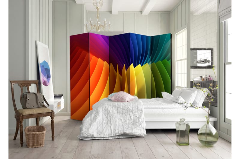 Romdeler Rainbow Wave 225x172 - Artgeist sp. z o. o. - Innredning - Romdelere - Bretteskjerm