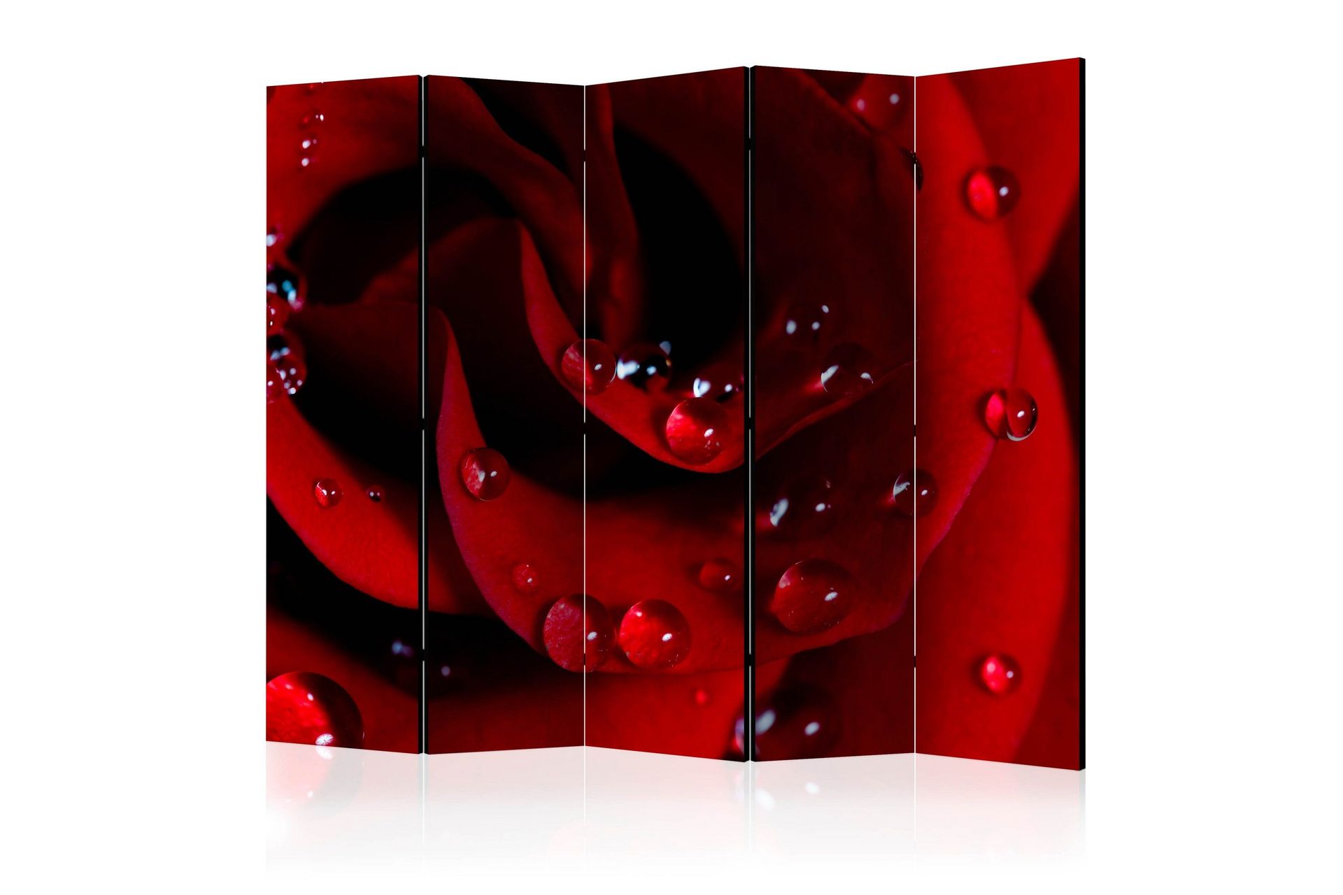 Romdeler - Red rose with water drops II 225x172 - Artgeist sp. z o. o.