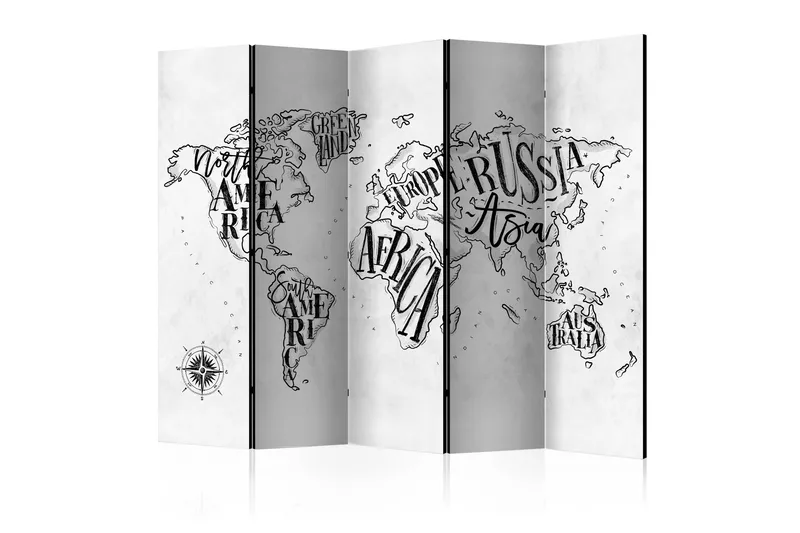 Romdeler - Retro Continents II 225x172, Artgeist sp. z o. o.