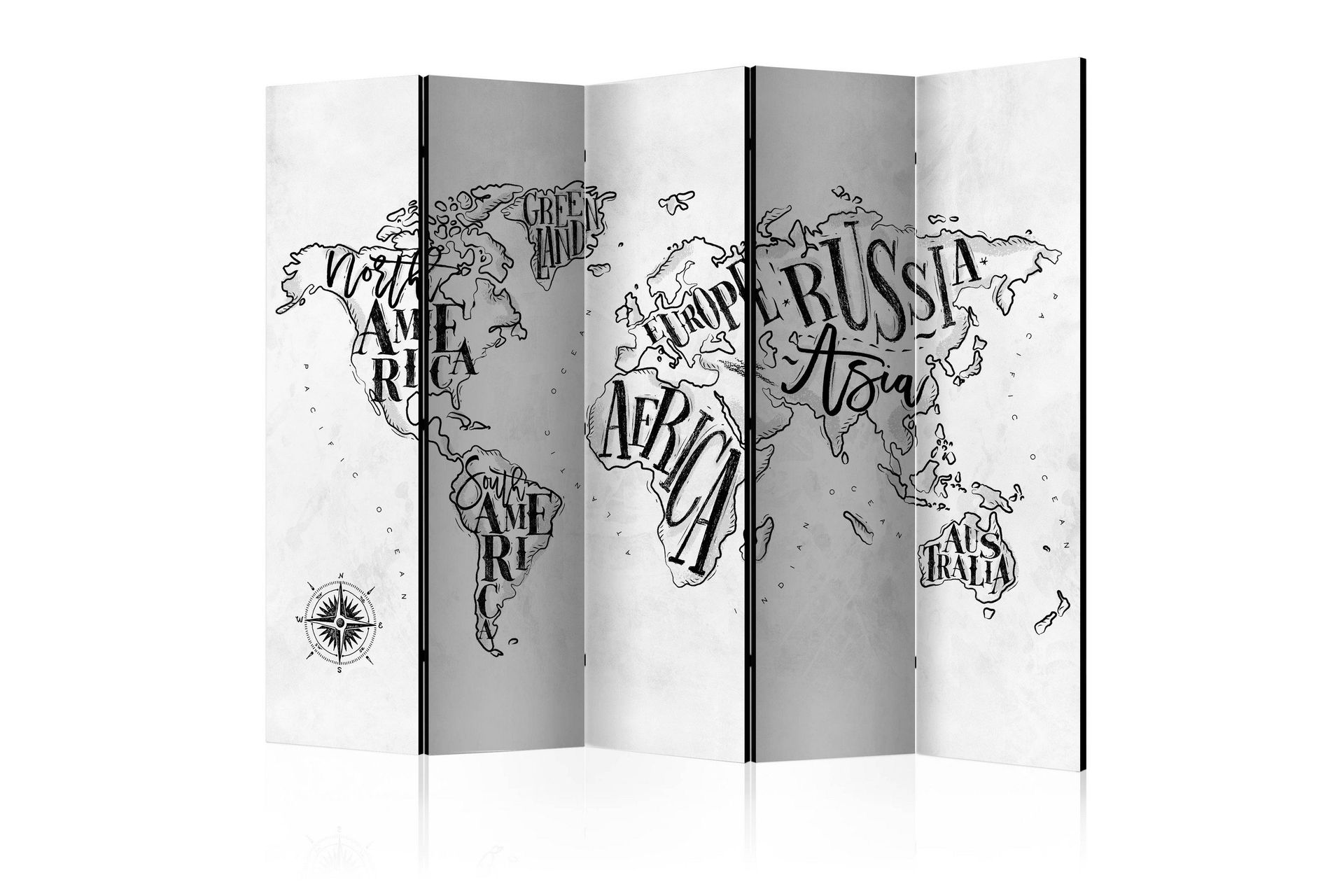 Romdeler - Retro Continents II 225x172 - Artgeist sp. z o. o.