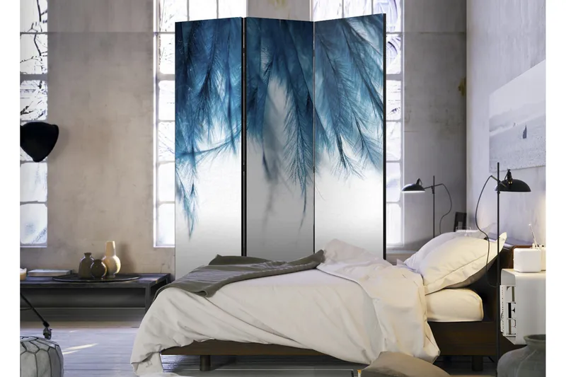 Romdeler Sapphire Feathers 135x172 - Artgeist sp. z o. o. - Innredning - Romdelere - Bretteskjerm