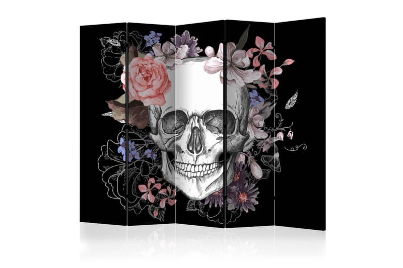 Romdeler - Skull and Flowers II 225x172 - Artgeist sp. z o. o. - Innredning - Romdelere - Bretteskjerm