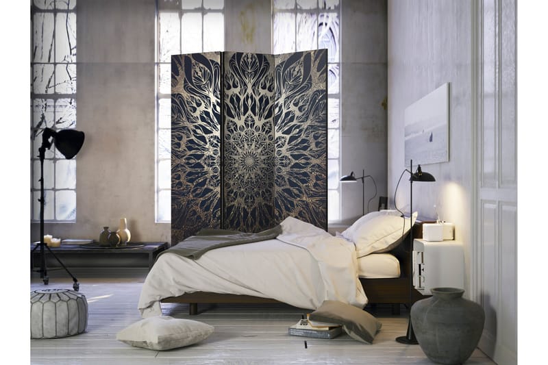 Romdeler Spider Web Brown 135x172 - Artgeist sp. z o. o. - Innredning - Romdelere - Bretteskjerm