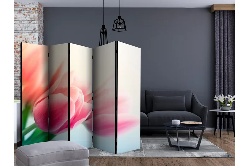 Romdeler - Spring and tulips II 225x172 - Artgeist sp. z o. o. - Innredning - Romdelere - Bretteskjerm