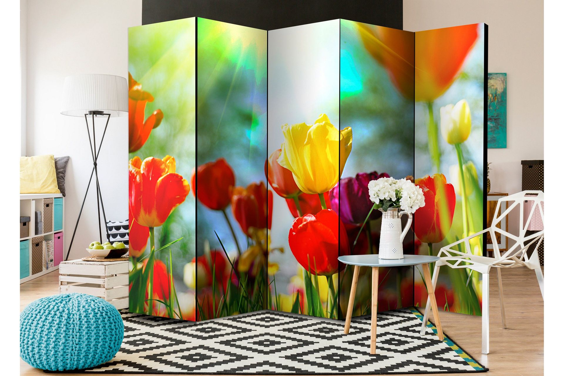 Romdeler Spring Tulips II 222x517 cm - Artgeist sp. z o. o.