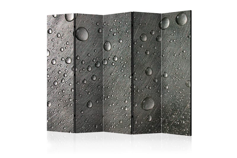 Romdeler - Steel surface with water drops II 225x172, Artgeist sp. z o. o.