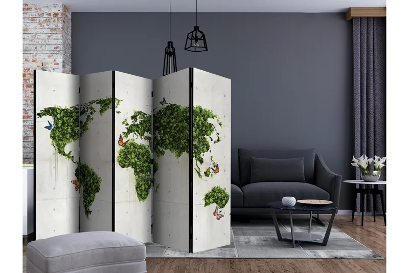 Romdeler - The butterfly garden II 225x172 - Artgeist sp. z o. o. - Innredning - Romdelere - Bretteskjerm