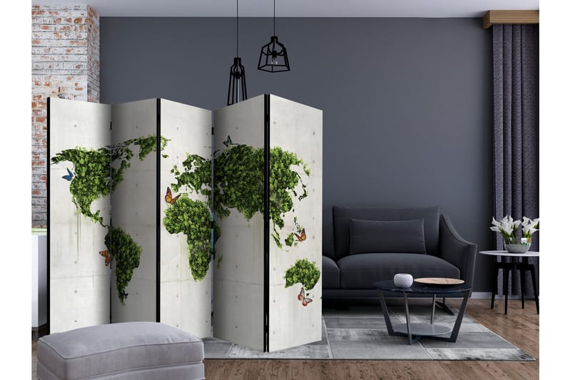 Romdeler - The butterfly garden II 225x172 - Artgeist sp. z o. o. - Innredning - Romdelere - Bretteskjerm