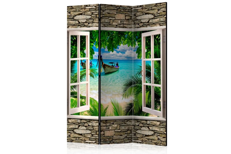 Romdeler Tropical Beach 135x172 - Artgeist sp. z o. o. - Innredning - Romdelere - Bretteskjerm