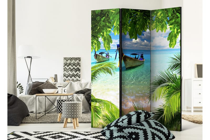 Romdeler Tropical Paradise 135x172 - Artgeist sp. z o. o. - Innredning - Romdelere - Bretteskjerm