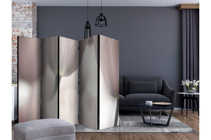 Romdeler Tulips Fine Art - Black and White II - Artgeist sp. z o. o. - Innredning - Romdelere - Bretteskjerm