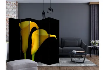 Romdeler - Two yellow calla flowers 225x172 - Artgeist sp. z o. o. - Innredning - Romdelere - Bretteskjerm