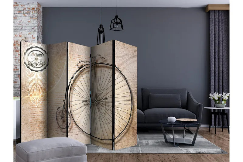 Romdeler - Vintage bicycles II 225x172 - Artgeist sp. z o. o. - Innredning - Romdelere - Bretteskjerm