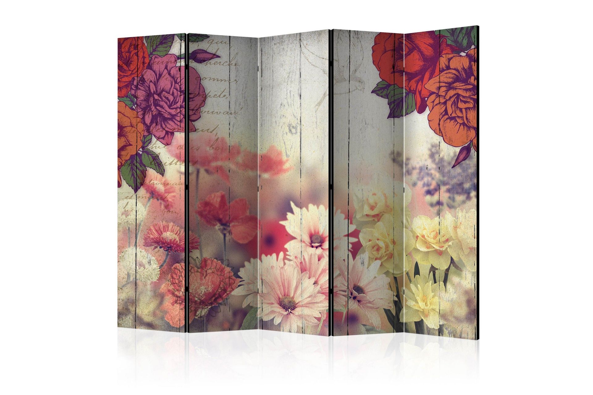 Romdeler - Vintage Flowers II 225x172 - Artgeist sp. z o. o.
