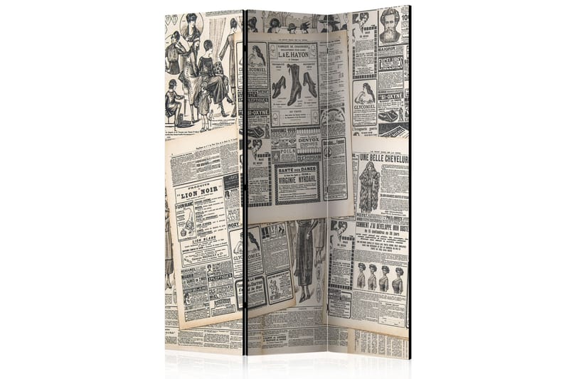 Romdeler Vintage Newspapers 135x172 - Artgeist sp. z o. o. - Bretteskjerm - Romdelere