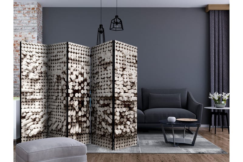 Romdeler - White Fortress II 225x172 - Artgeist sp. z o. o. - Innredning - Romdelere - Bretteskjerm