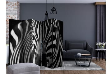 Romdeler - White with black stripes II 225x172 - Artgeist sp. z o. o. - Innredning - Romdelere - Bretteskjerm