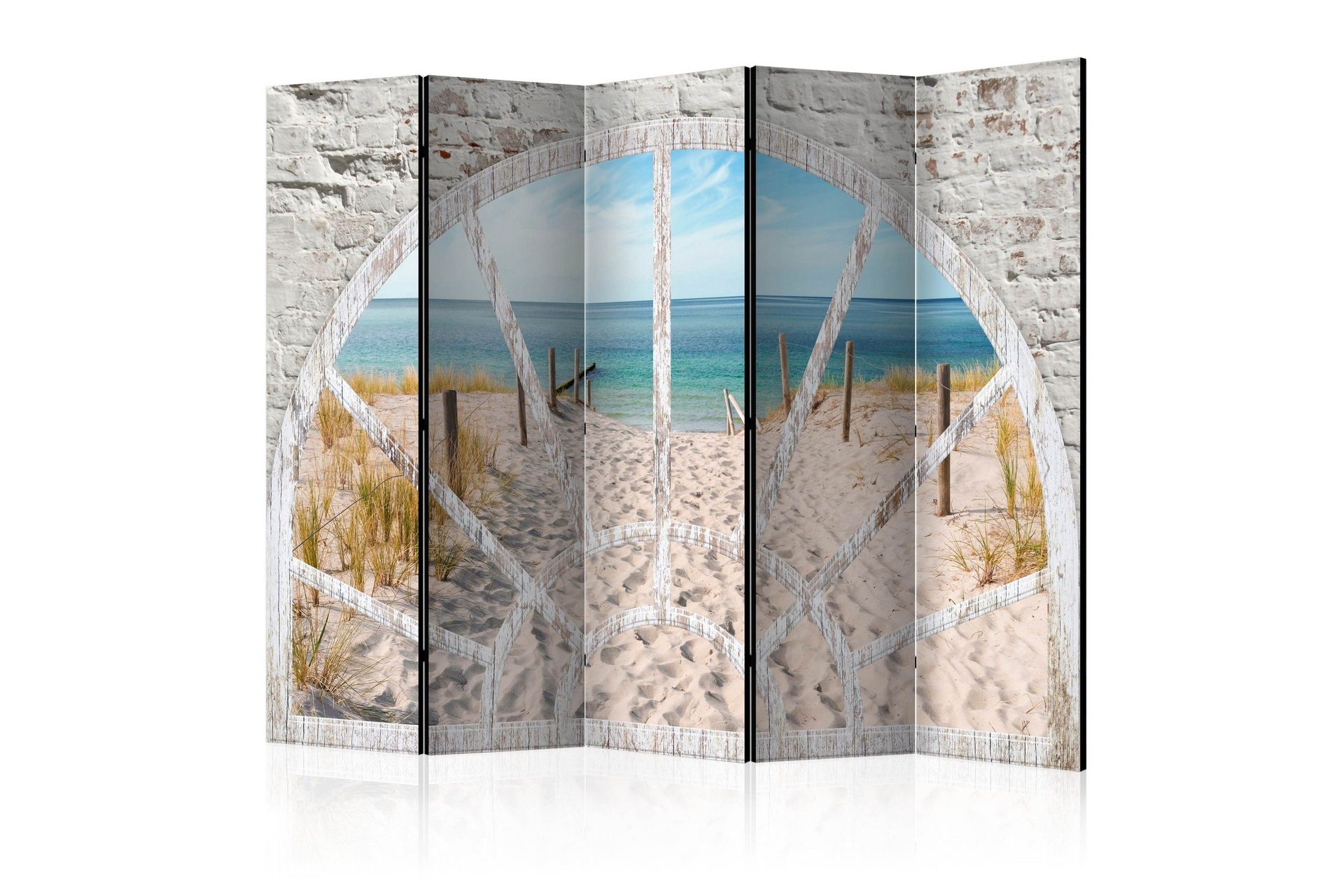 Romdeler - Window View - Beach II 225x172 - Artgeist sp. z o. o.