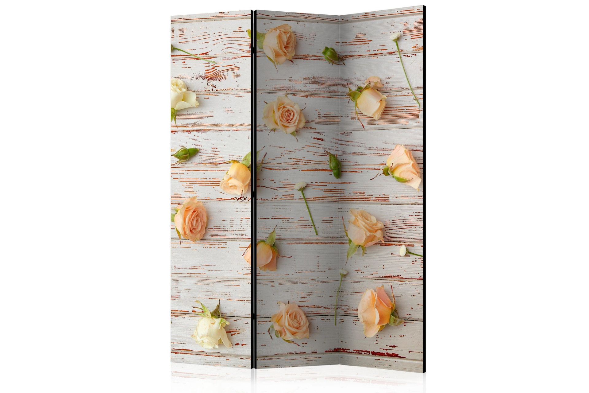 Romdeler - Wood & Roses 135x172 - Artgeist sp. z o. o.