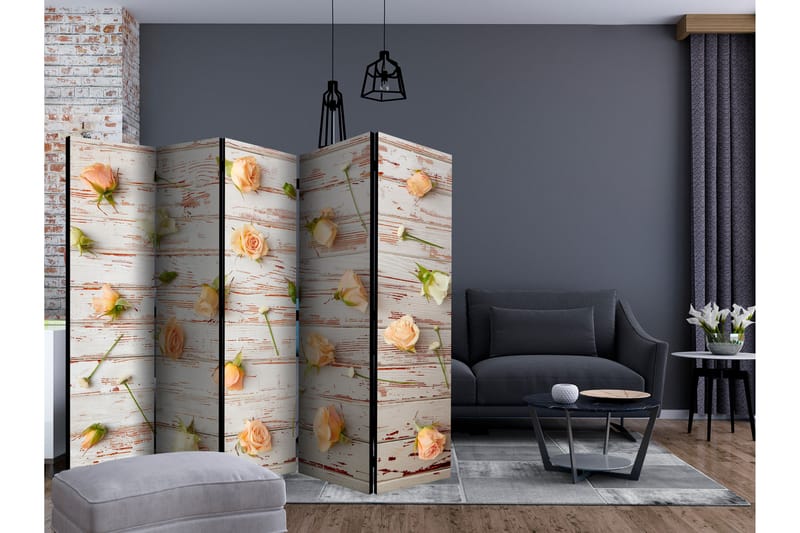 Romdeler - Wood & Roses II 225x172 - Artgeist sp. z o. o. - Innredning - Romdelere - Bretteskjerm