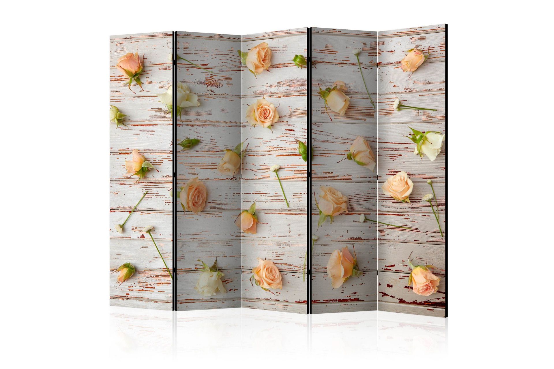 Romdeler - Wood & Roses II 225x172 - Artgeist sp. z o. o.