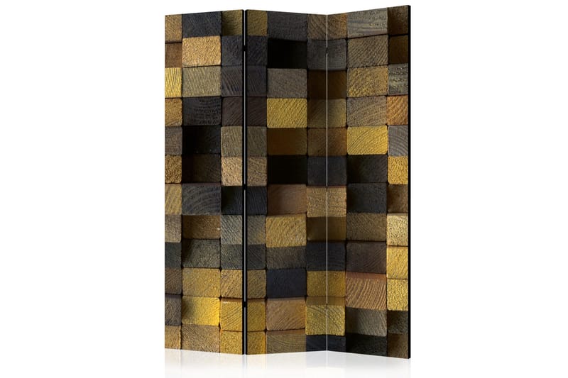Romdeler - Wooden cubes 135x172, Artgeist sp. z o. o.