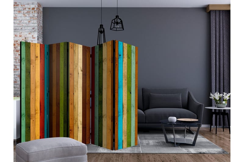 Romdeler Wooden Rainbow II - Artgeist sp. z o. o. - Innredning - Romdelere - Bretteskjerm
