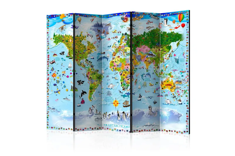 Romdeler World Map For Kids 225x172, Artgeist sp. z o. o.