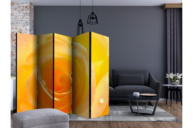 Romdeler - Yellow rose II 225x172 - Artgeist sp. z o. o. - Innredning - Romdelere - Bretteskjerm