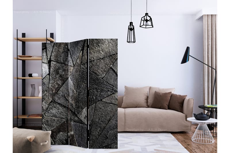 Romdeler Pavement Tiles Grey - Artgeist sp. z o. o. - Innredning - Romdelere - Bretteskjerm