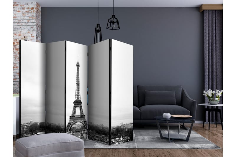 Romdeler - Paris black and white II 225x172 - Artgeist sp. z o. o. - Innredning - Romdelere - Bretteskjerm