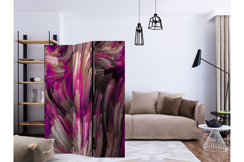 Romdeler - Purple Energy 135x172 - Artgeist sp. z o. o. - Innredning - Romdelere - Bretteskjerm