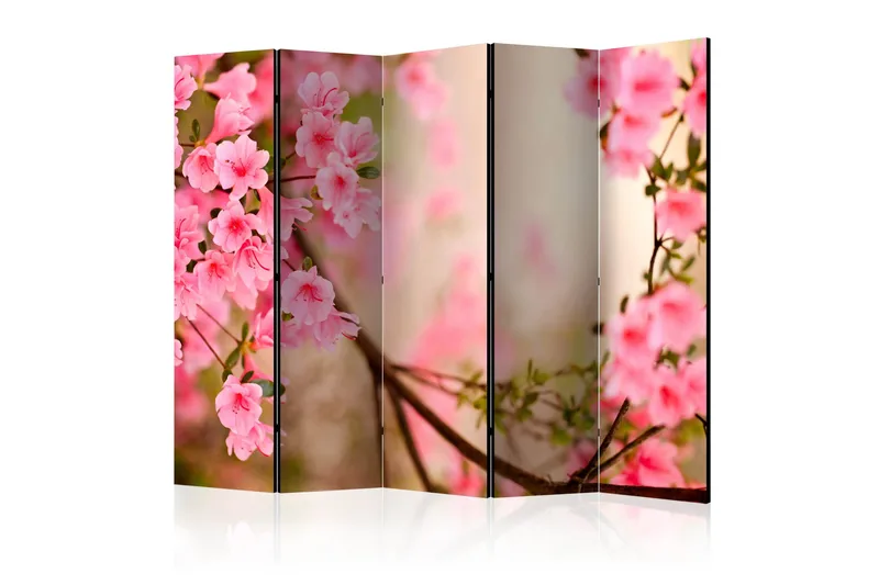 Romdeler - Pink azalea II 225x172 - Artgeist sp. z o. o. - Innredning - Romdelere - Bretteskjerm
