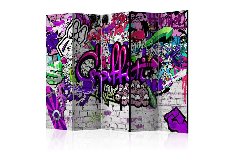 Romdeler Purple Graffiti 225x172, Artgeist sp. z o. o.
