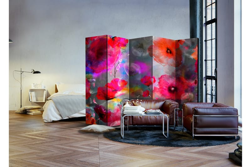 Romdeler Painted Poppies 225x172 - Artgeist sp. z o. o. - Innredning - Romdelere - Bretteskjerm