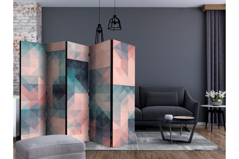 Romdeler Pixels Green and Pink II - Artgeist sp. z o. o. - Innredning - Romdelere - Bretteskjerm