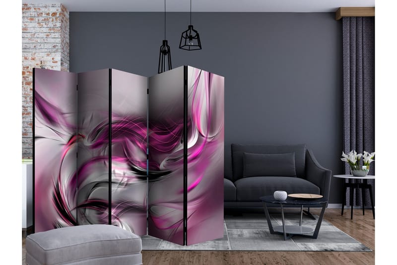 Romdeler - Pink Swirls II II 225x172 - Artgeist sp. z o. o. - Innredning - Romdelere - Bretteskjerm