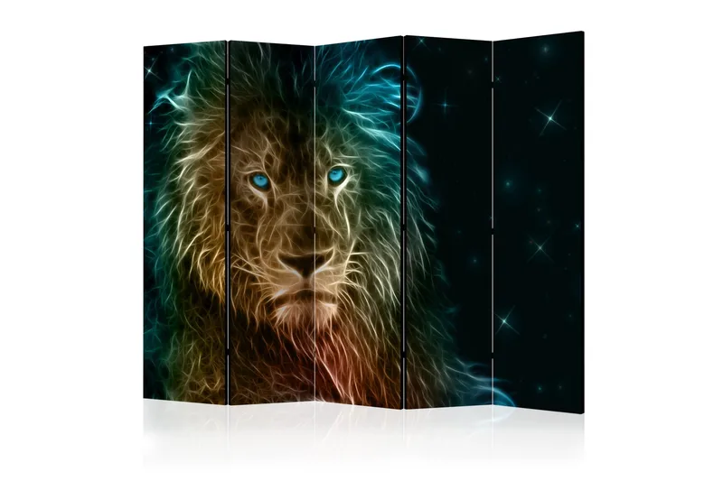 Room Divider - Abstract Lion ... II 225x172 - Artgeist sp. z o. o. - Innredning - Romdelere - Bretteskjerm