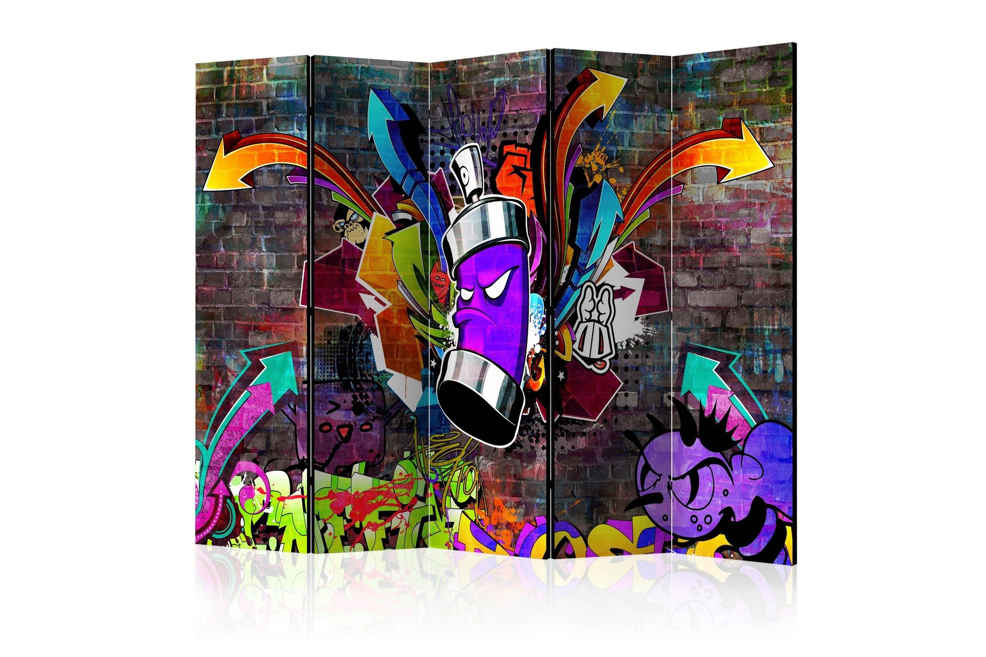 Room Divider - Graffiti II 225x172 - Artgeist sp. z o. o.