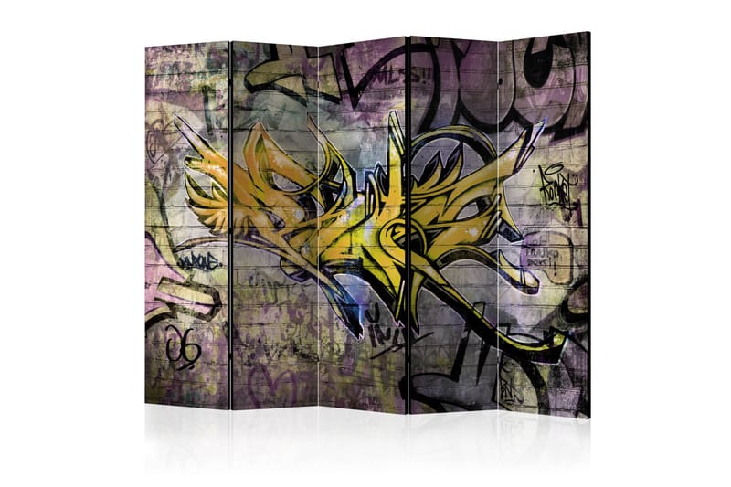 Room Divider - Stunning Graffiti II 225x172 - Artgeist sp. z o. o. - Innredning - Romdelere - Bretteskjerm