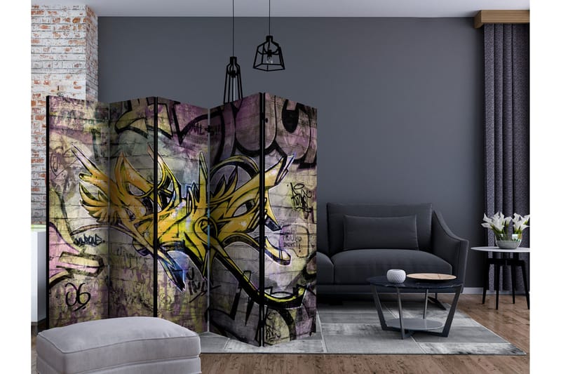 Room Divider - Stunning Graffiti II 225x172 - Artgeist sp. z o. o. - Innredning - Romdelere - Bretteskjerm