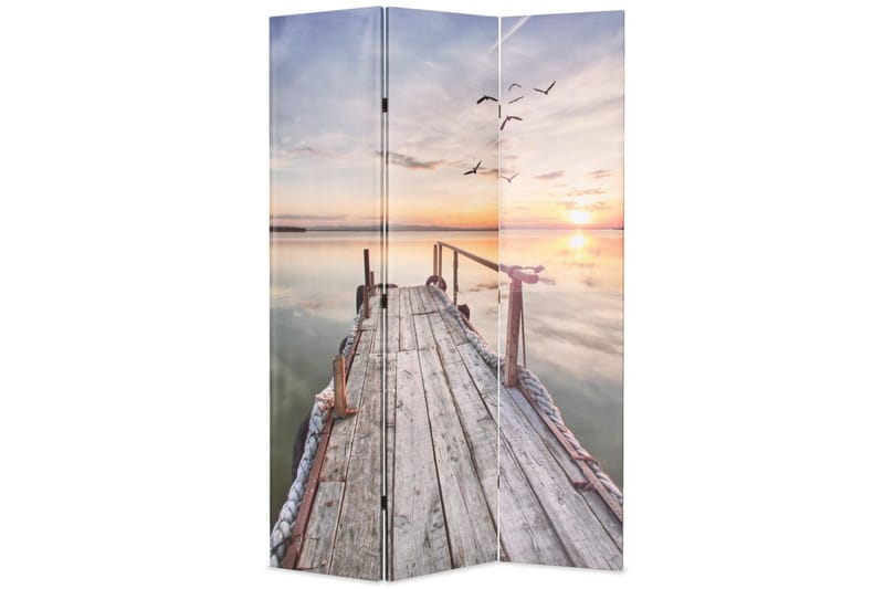 Sammenleggbar romdeler 120x170 cm innsjø - Innredning - Romdelere - Bretteskjerm